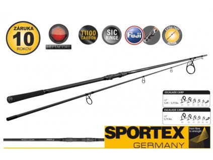 Kaprový prut SPORTEX Escalade Carp 12ft/366cm - 3,25lbs