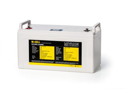 Lithiová baterie M-CELL 24V 100Ah + 20A nabíječka