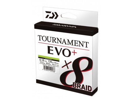DAIWA Pletená Šňůra Tournament X8 Braid Evo+ 270m Chartreuse