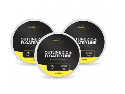 AVID Carp Vlasec Outline Zig & Floater Line 100m