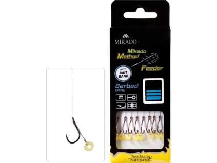 MIKADO Návazec Method Feeder Rig With Rubber Barbed Hooks