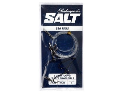 SHAKESPEARE Salt 3-Hook Flapper 2 Up/1 Down Size 2