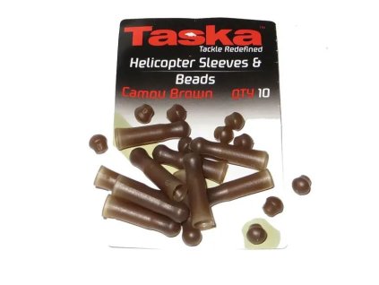 TASKA Helicopter sleeves beads camo brown