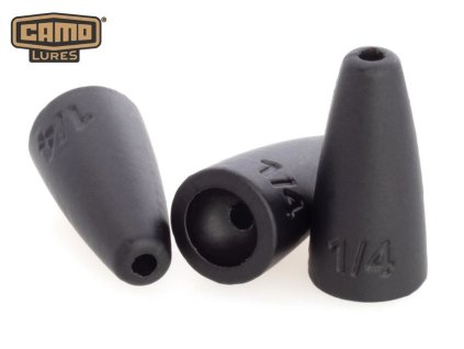 CAMO LURES Zátěž Bullet Weights - Black