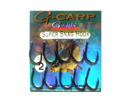 GAMAKATSU Háčky G-CARP Super Snag Hook Black
