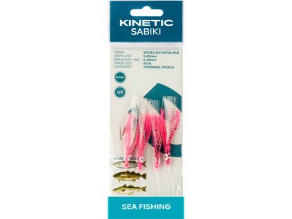 KINETIC Sabiki Micro Octopus Rig Pink UV