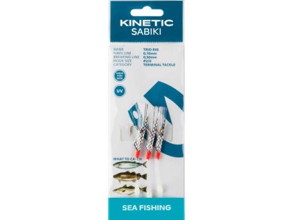 KINETIC Sabiki Tro Rig White Flash