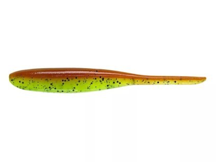 KEITECH Shad Impact Motoroil/Chartreuse
