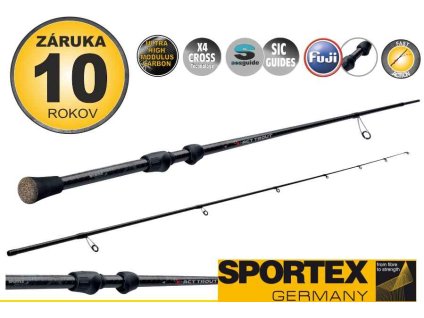 Přívlačový prut SPORTEX X-Act Trout 2-díl185cm / 10g