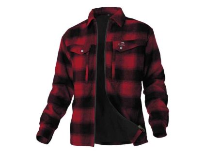 Zateplené košile GEOFF ANDERSON Ezmar2+ dlouhý rukáv červená XXXL