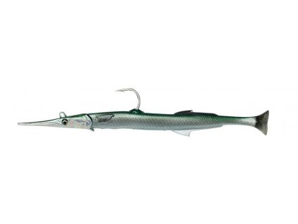 Savage Gear 3D Needlefish Pulsetail 2+1 23cm 55g Green Silver​