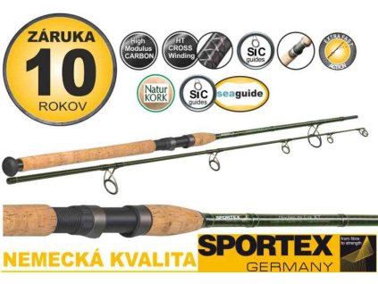 Přívlačové pruty SPORTEX Huchen De Lux XT 2-díl 270cm / 150g