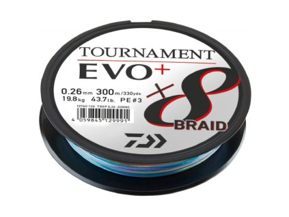 DAIWA Tournament X8 Braid Evo+ 300m Multi Color