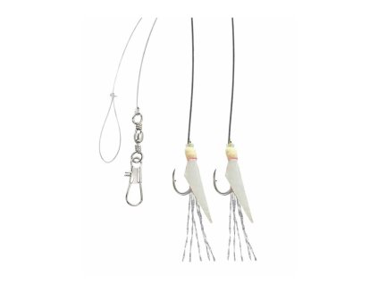 AQUANTIC Real Skin Leader Rig 2 Natural