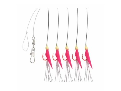 AQUANTIC Real Skin Leader Rig 5 Pink