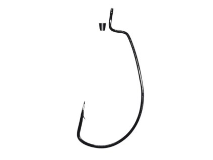 GAMAKATSU Worm Offset EWG With Silicon Stopper Black