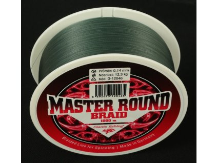 GIANTS FISHING Splétaná šňůra Master Round Braid 1000m (PRŮMĚR [ MM ] 0,12mm)