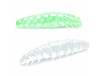 LIBRA LURES Larva 35 Glow UV green 000 (Cheese)