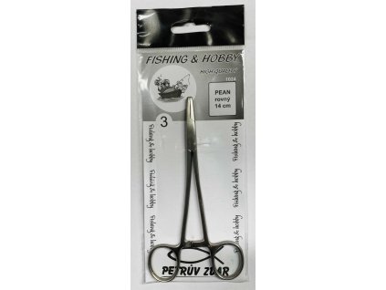 Pean Rovný nerezový