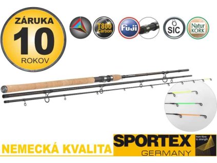 SPORTEX Feeder prut Xclusive Medium Feeder NT 390cm / 90-160g