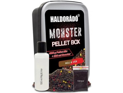 HALDORADO Pelety Monster Pellet Box Játra Krev