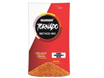 HALDORADO Krmení Tornado Smoke Method Mix 500g Žlutý Meloun
