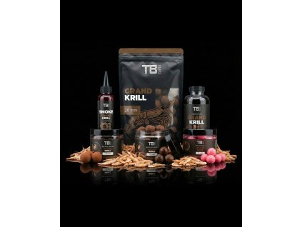 TB Baits Vyvážené Boilie Balanced + Atraktor Grand Krill 2