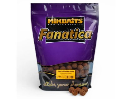 MIKBAITS Fanatica boilie Krab Ančovička Mango 20mm 900g