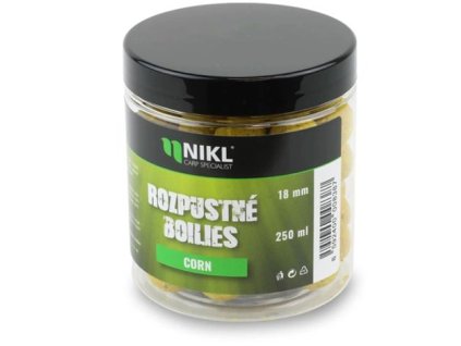 NIKL Rozpustné Boilies Corn 250ml 18mm