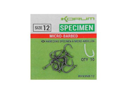 KORUM Xpert Specimen Micro Barbed Hook