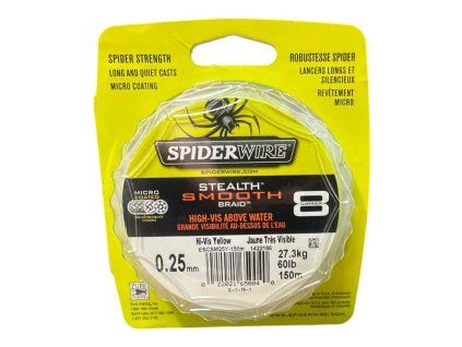 SPIDERWIRE Šňůra Stealth Smooth 8 Yellow 150-240m
