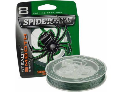 SPIDERWIRE Šňůra Stealth Smooth 8 Moss Green 150-300m