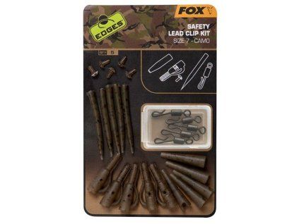FOX Set Edges Camo Lead Clip Kit Size 7 5pcs