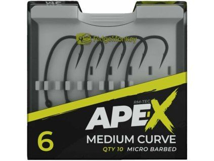 ridgemonkey hacek ape x medium curve barbed 10 ks