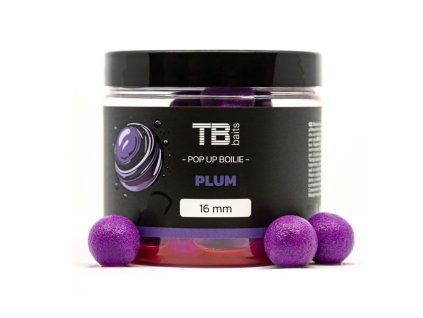 TB BAITS Plovoucí Boilie Pop Up Plum + NHDC 65