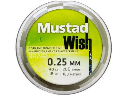 MUSTAD Pletená Šňůra Wish Braid 110m