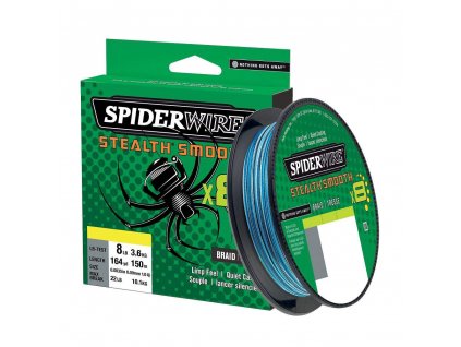 SPIDERWIRE Pletená Šňůra Stealth Smooth X8 150m Blue Camo