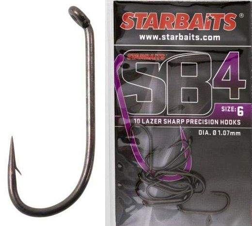 STARBAITS SB 4 háček s protihrotem VELIKOST: 8, Balení: 10