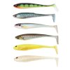 109424 3 daiwa gumova nastraha tournament duckfin shad 13cm uv chartreuse