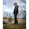 FOX Mikina LW Black Camo Split Zip Hoody