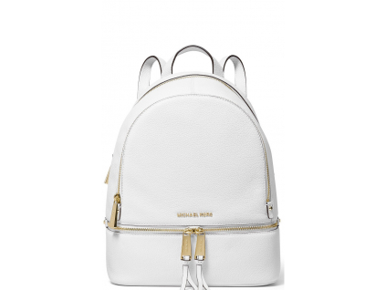 Michael Kors Batoh Rhea Zip Small Backpack Leather White