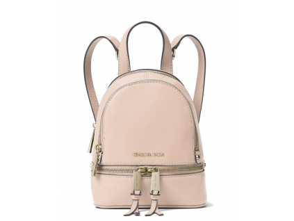 Michael Kors Rhea Mini Leather Backpack Soft Pink