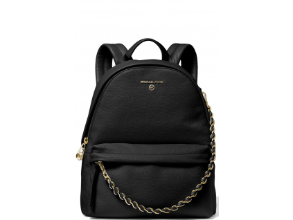 Slater Medium Pebbled Leather Backpack Black