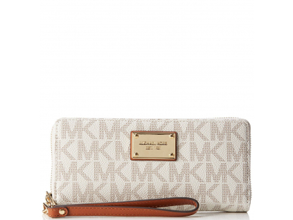 Michael Kors Jet Set Travel Leather Continental Vanilla