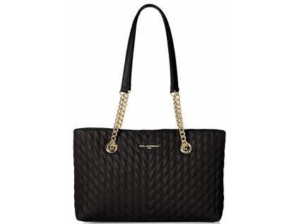 Karl Lagerfeld Paris Karolina Chain Tote Black Gold