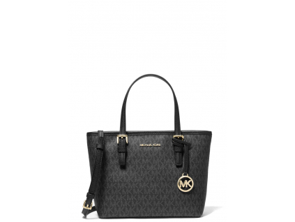 Michael Kors Kabelka Jet Set Travel Extra Small Logo Top Zip Tote Bag Blackaa