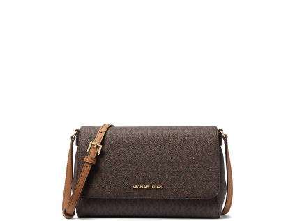 Michael Kors Medium Logo Convertible Crossbody Bag Brownaa