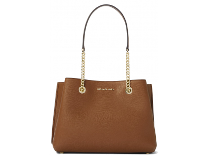 Michael Kors Teagen Long Drop Satchel Luggage Gold