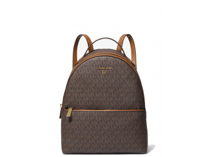 Michael Kors Batoh Valerie Medium Logo Backpack Brown Acornaaa