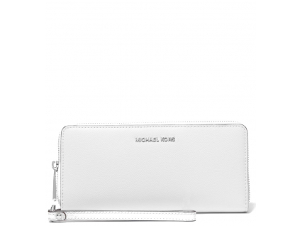 Michael Kors Peněženka Saffiano Leather Continental Wallet Optic Whiteaa